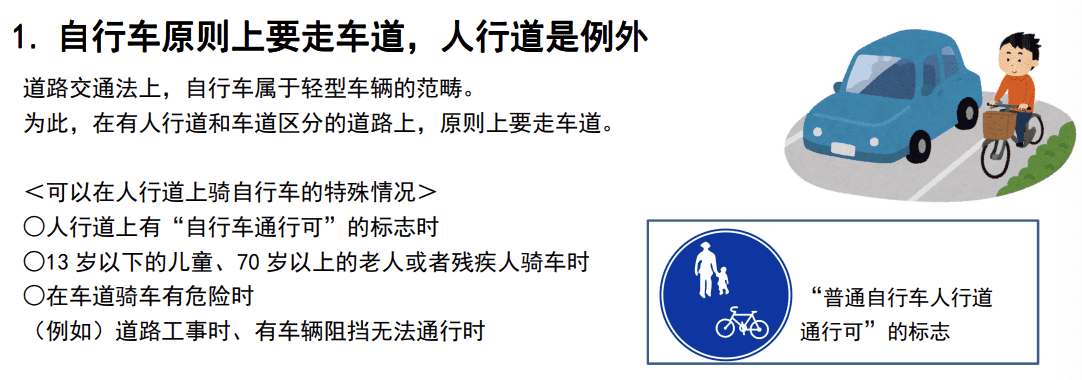 在日本骑自行车的注意事项 在日本骑自行车的注意事项